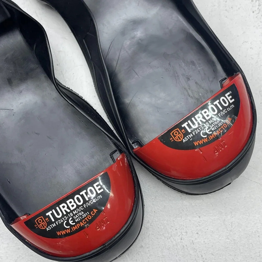 Impacto Turbotoe Steel Toe Cap Overshoes Large Black Red Safety Work Boot